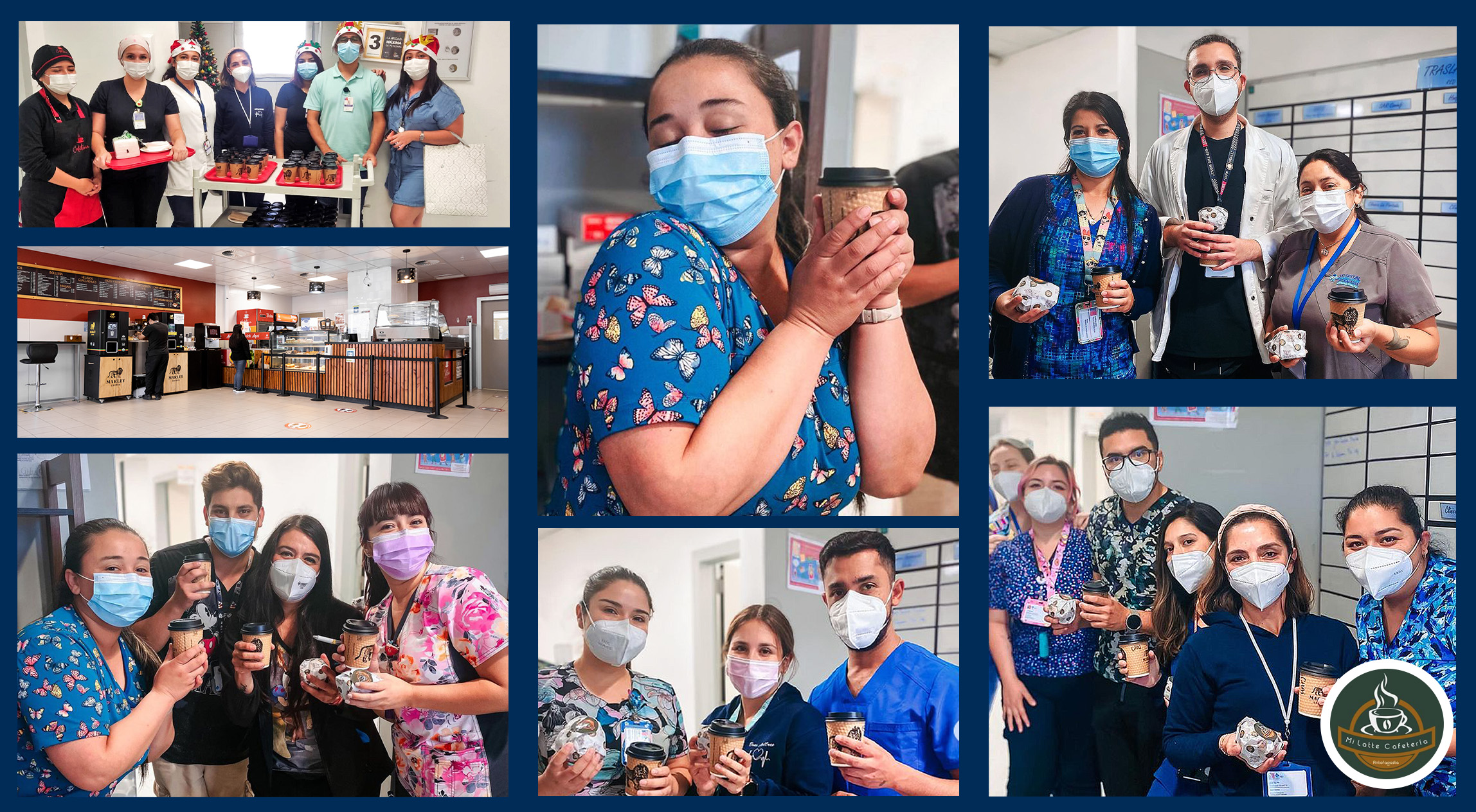 Sorprendimos con cafés y muffins al personal de Urgencias del Hospital en el último de turno del año